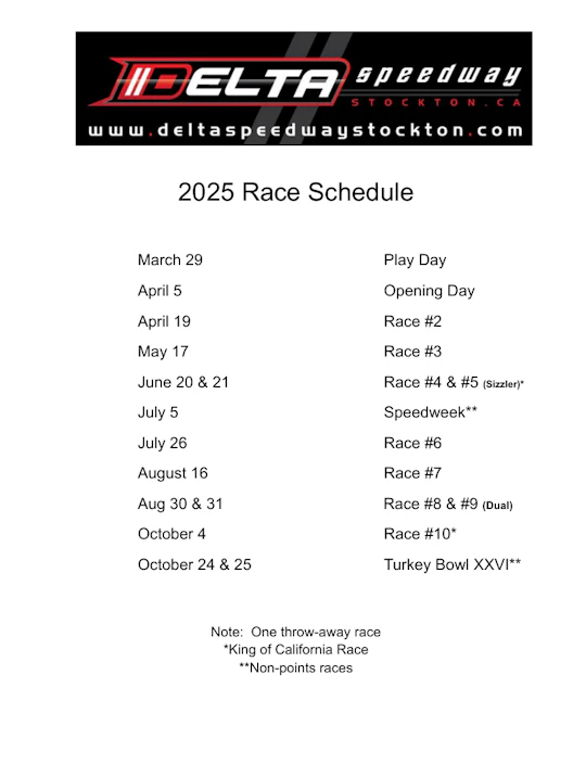 Races at the Delta Speedway | Visit Stockton